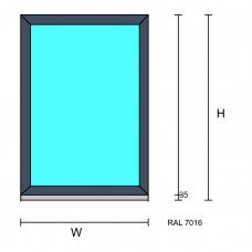 PVC-window fixed