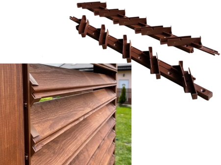 (image for) Mechanism for wooden slats brown