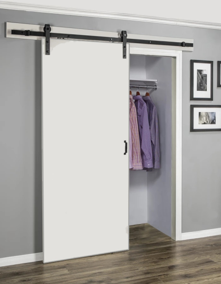 (image for) White Matt sliding door + sliding set