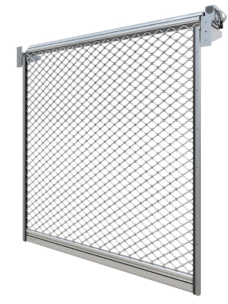 (image for) Steel grille curtain rolling door