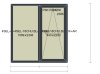 (image for) Sliding door 24 x 21, 3 glass, RAL7016