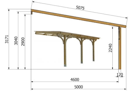 (image for) Construction kit for canopy Pro50 26,2 m2